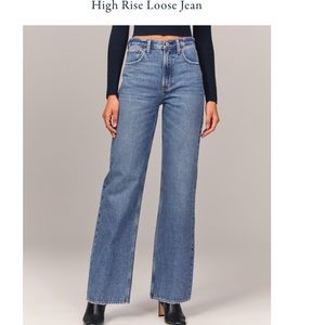 Abercrombie High Rise Loose Jean - Size 26